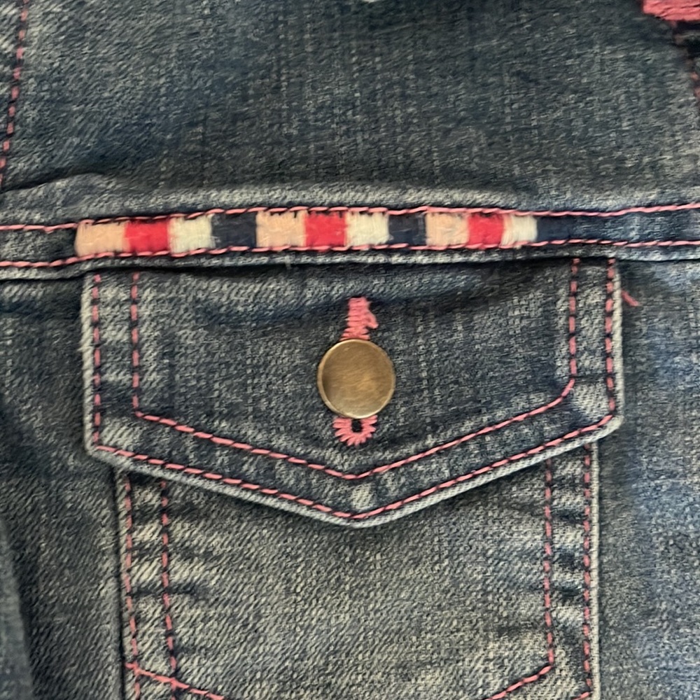 Hayley heart denim jacket size 6 excellent condition - Picture 4 of 4